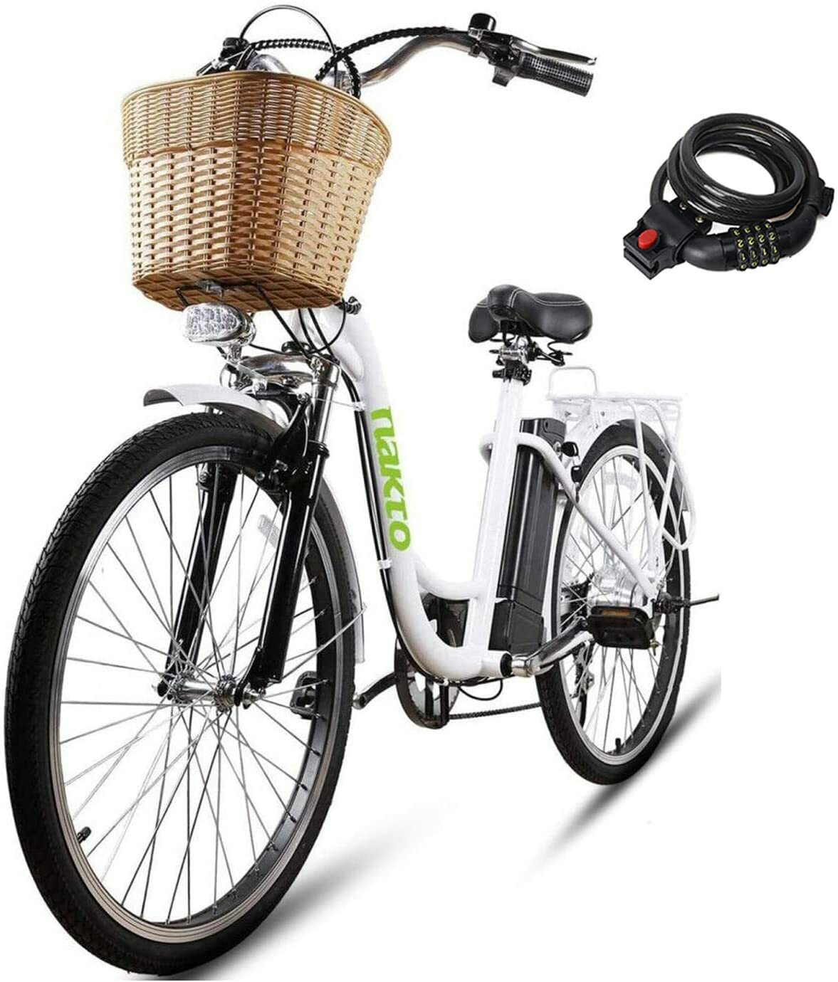 NAKTO 26" Electric Bike 250W City-Electric Bikes for Adults Sporting 6-Speed