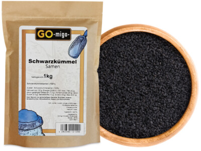 1kg Schwarzkümmel Saat 1kg Samen ganz 1000g Spitzenqualität