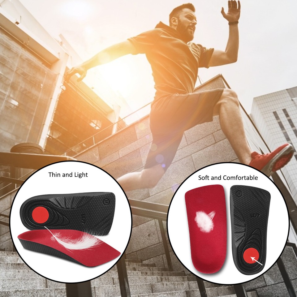 Orthotic Shoe Insoles Arch Support Inserts Flat Feet Plantar Fasciitis ...