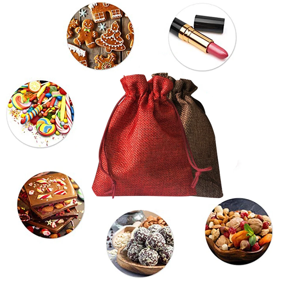 Adventskalender zum Befüllen 24 Stk. Jutebeutel Weihnachtskalender Säckchen - Bild 3 von 4