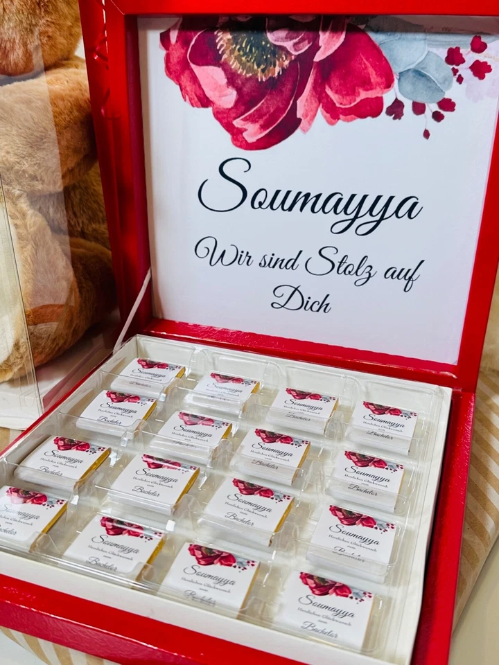 Schokobox Personalisierte Schokolade Etiketten Hochzeit Verlobung Söz Cikolatasi - Bild 4 von 4