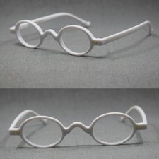 Vintage Small Oval Round 35mm Reading Glasses Full Rim Man Women 100 125 150 175