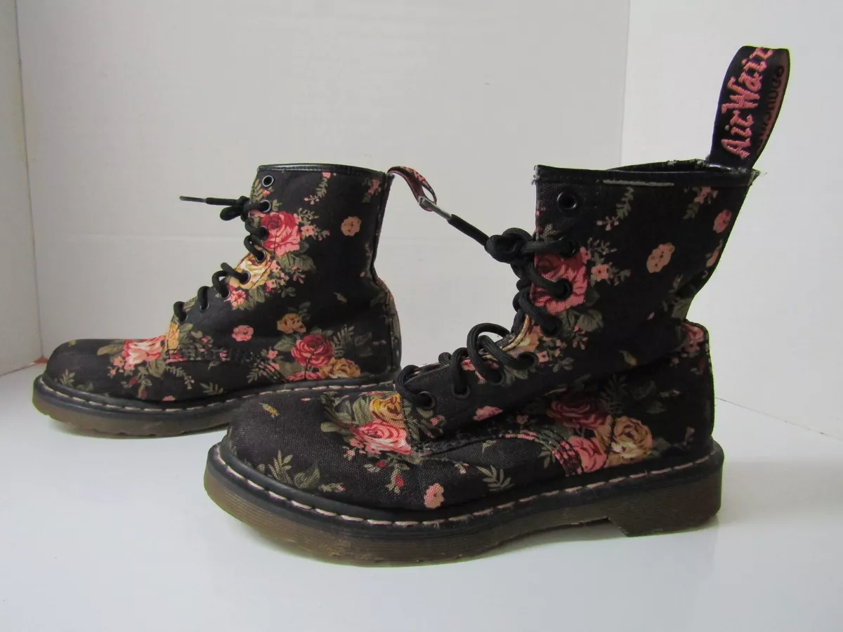 Victorian floral cheap doc martens