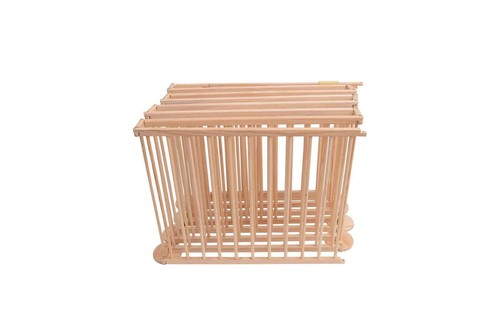 PARC BEBE OCTOGONAL MODULABLE EN BOIS 7.20M, 8 PANNEAUX DE 70X90CM - Photo 3/3
