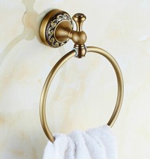 Wall Mounted Antique Brass Bathroom Accessories Towel Ring Holder 2ba489