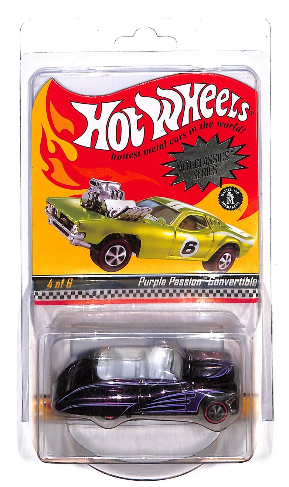 2007 Hot Wheels RLC REDLINE CLUB PURPLE PASSION CONVERTIBLE 6 NEOCLASSIC 10086/