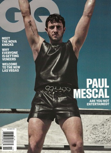 GQ Magazine November 2024 (US Ed.) PAUL MESCAL MINT!! WOW!! HOT!! LOOK!!