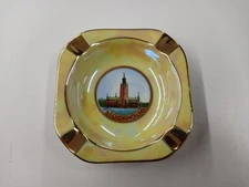 Vintage Iridescent Porcelain Ashtray. Unbranded. "Stockholm" Nice Condition!