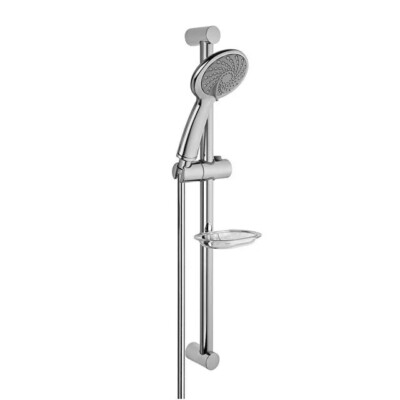 Vitra Samba 3-Funktionen Duschstange Set mit Seifenschale Chrom A45680WSA