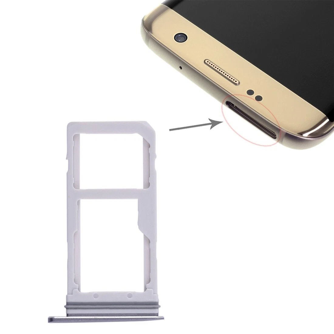 For Galaxy S7 Edge 2 SIM Card Tray Micro SD Card Tray Blue eBay