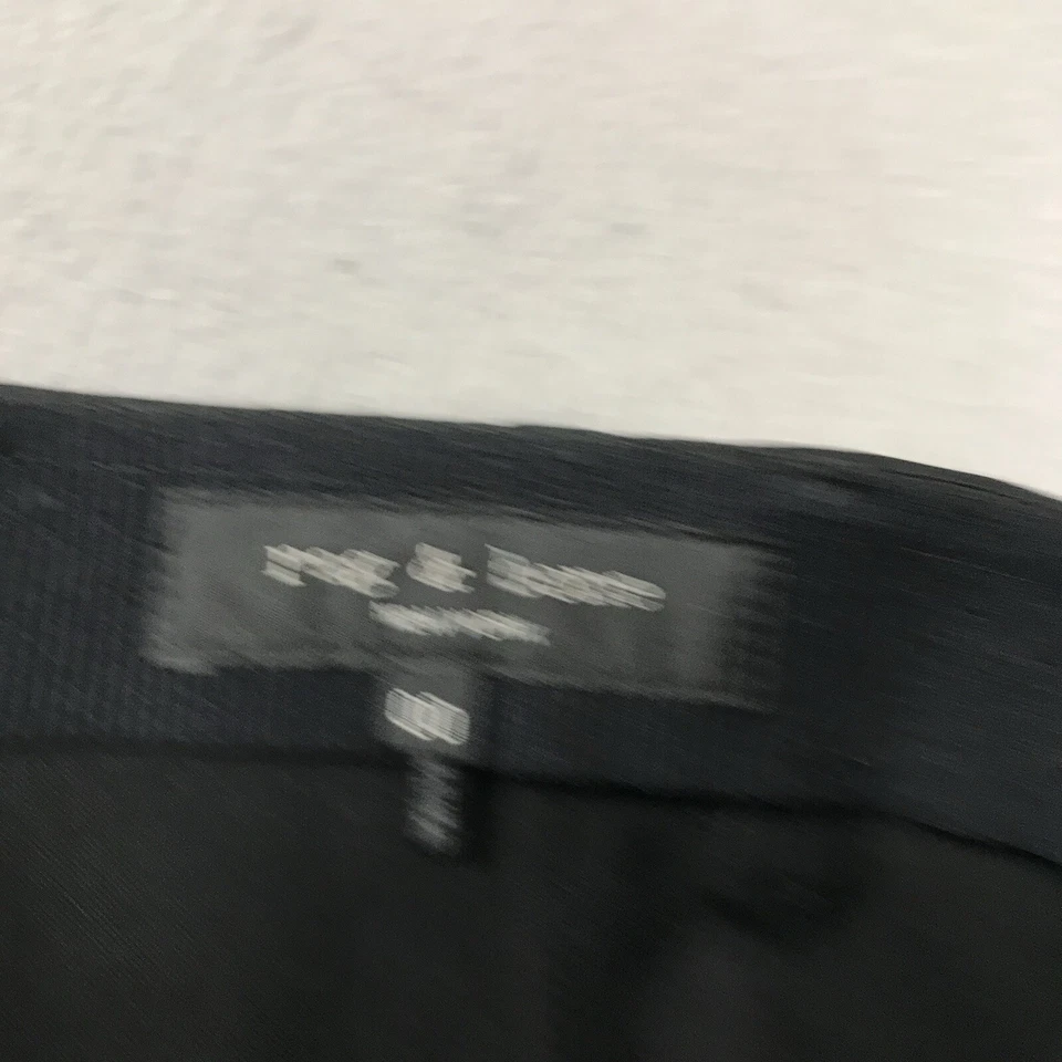 Pantalones Rag & Bone para mujer 00 negros tiro alto espalda cremallera pierna recta Foto 2 de 4