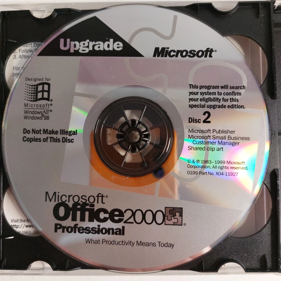 Genuine Microsoft Office 2000 Professional Upgrade With Original Key - Image 4 of 4