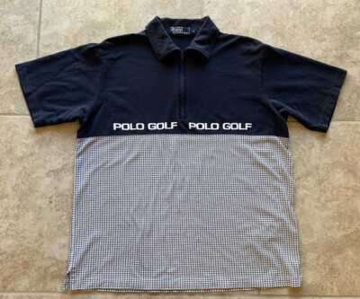 Vintage 90's Polo Ralph Lauren Golf Shirt L Spell Out Logo