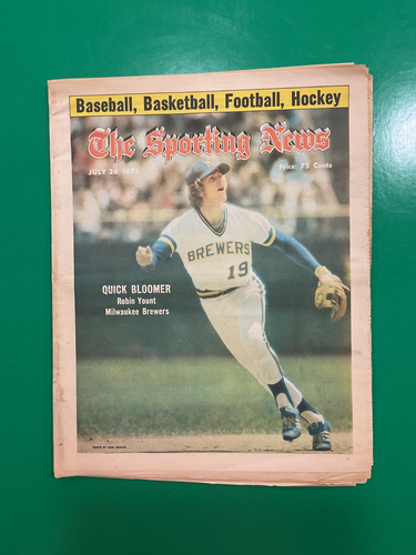 Sporting News - July 26, 1975 - Robin Yount - Milwaukee Brewers