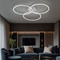 Led Decken Leuchte Schwarz Ringe Verstellbar Wohn Ess Zimmer Leuchte Dimmbar
