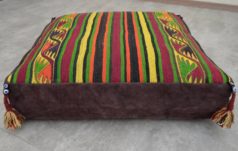 Sitting Pillow, Living Room Decor, Floor Cushion,  Pouf, Ottoman 27″ x 27″ x 6″  - Image 3 of 4