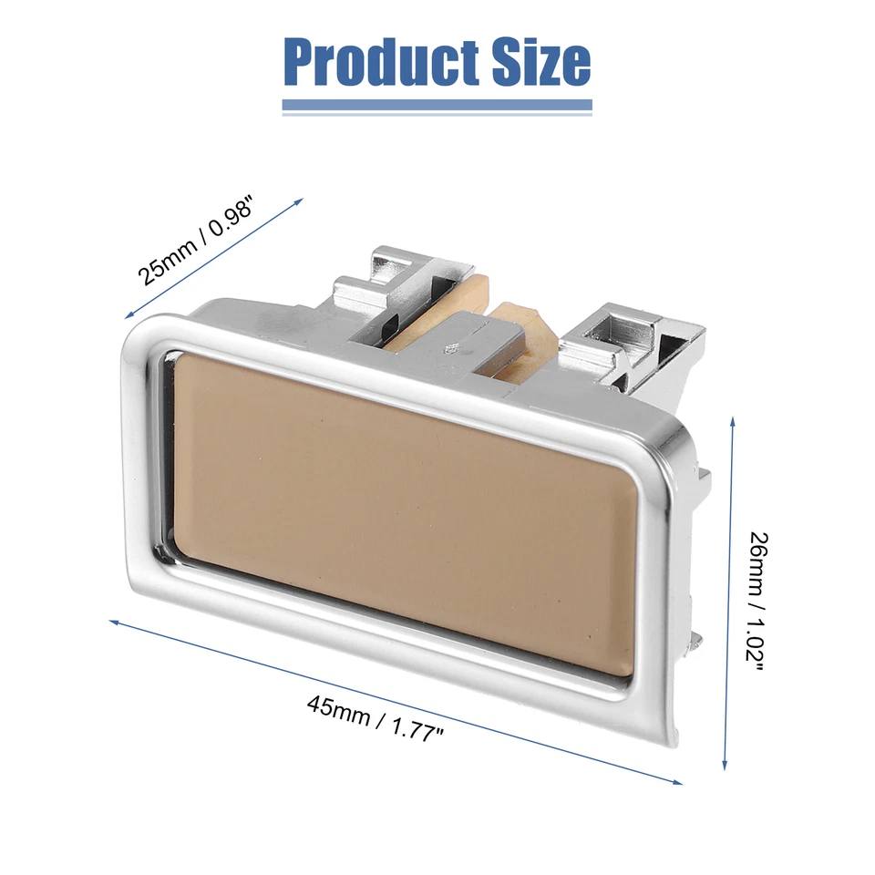 Pacote com (1) interruptor de botão caixa apoio de braço central para Mercedes-Benz W221 Classe S bege - Imagem 3 de 4