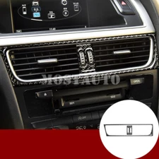 For Audi A5 S5 Carbon Fiber Center Console Air Vent Outlet Cover 2pcs 2008-2016