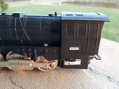 Vintage DURHAM Black Train LOCOMOTIVE #8801 Made in HONG
