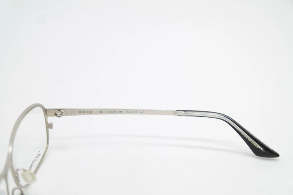 Occhiali Robert La Roche RLR 346T TITANIUM Argento Ovale Montatura Nuova - Immagine 4 di 4