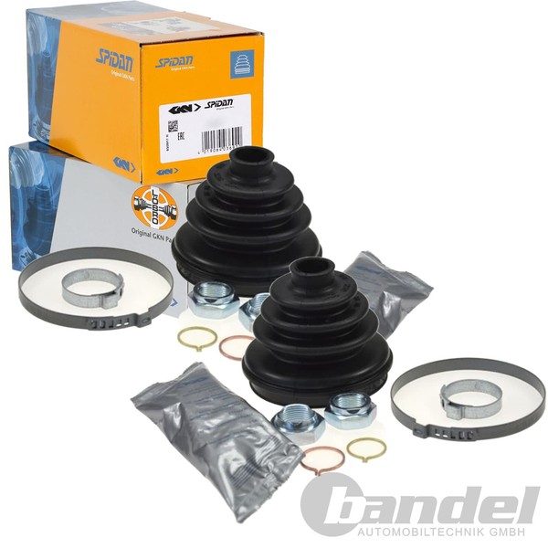 2X Spidan LÖBro Achsmanschetten Satz Passend FüR Audi 100 200 80 90 Coupe VW-image