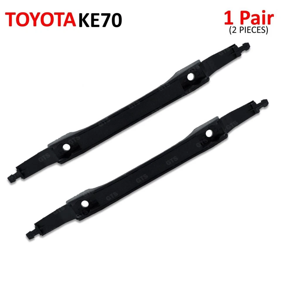 2X Manija de puerta de tracción con empuñadura interior negra para Toyota Corolla KE70 sedán 1981-1984 Foto 3 de 4