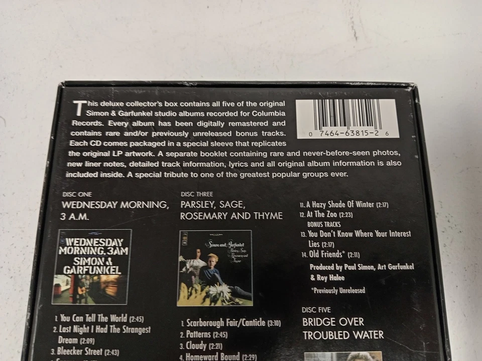 Simon & Garfunkel The Columbia Studio Recordings 1964-1970 Box Set - Image 2 of 4