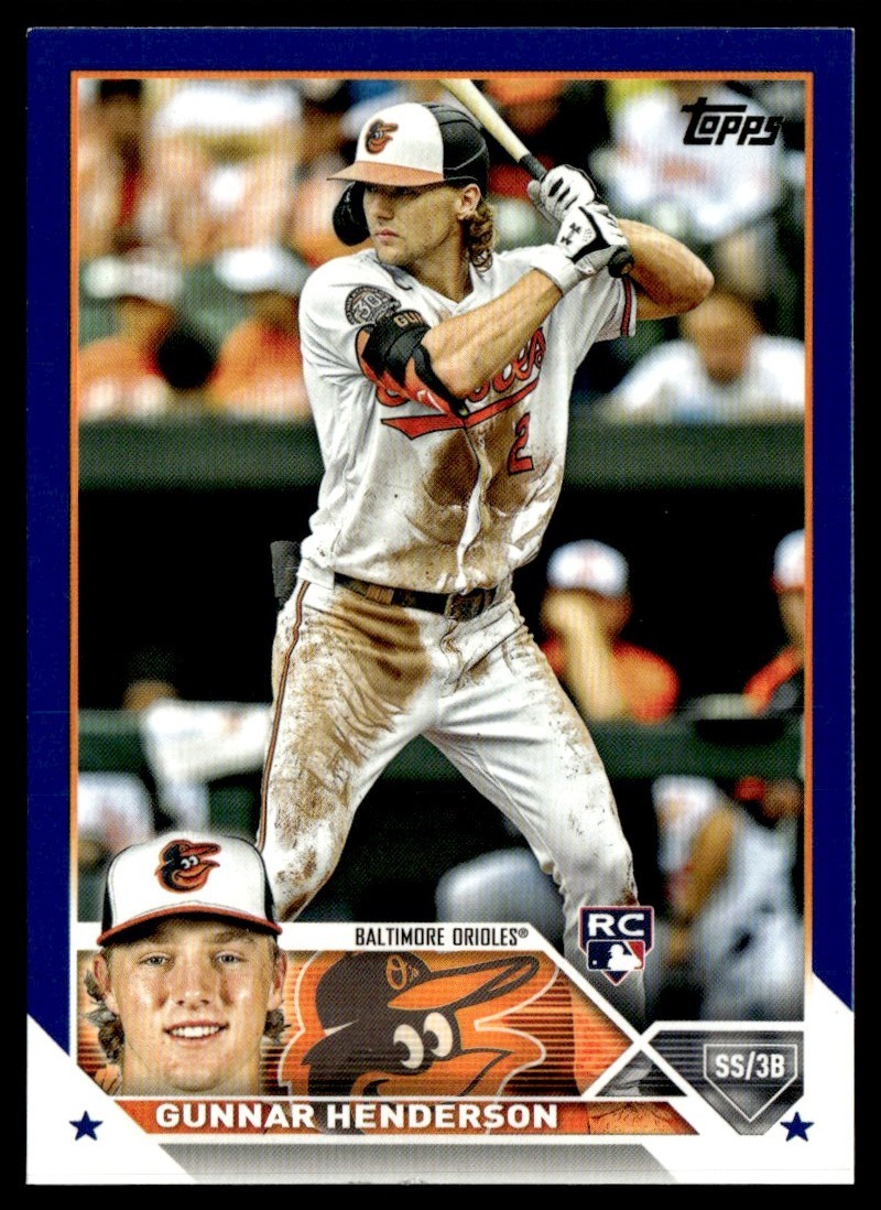 2023 Topps Royal Blue Rookie Gunnar Henderson #206