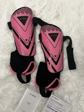 Airsfish Kids Soccer Shin Guards With Ankle Support - Pink Youth Protective Gear