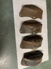 4 Antique Steamer Trunk Parts 