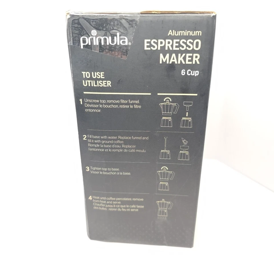 Primula Classic Stovetop Espresso and Coffee Maker Italian Style Moka Café - Image 4 of 4