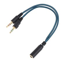 Headphone 3.5mm Splitter Mic Cable Headphone Splitter for Computer 3.5mm Female