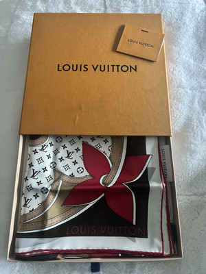 Louis Vuitton 360 Monogram Printed Silk Scarf