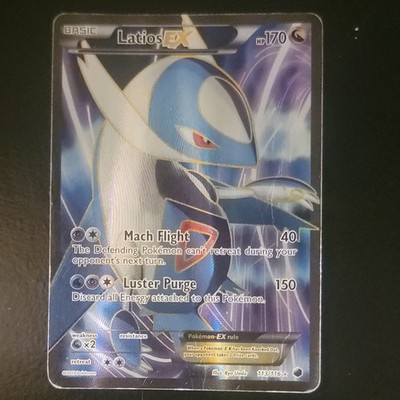 Pokemon Company Latios EX 113/116 Plasma Freeze Full Art Holo Ultra Rare 2013