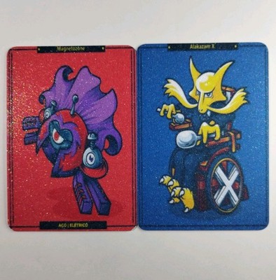X-Men Pokemon Marvel Cards Magneto Professor X Alakazam Magnemite Lot of 2