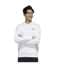 Adidas Mens Feel Cozy Hoodie Sweatshirt, white, XL