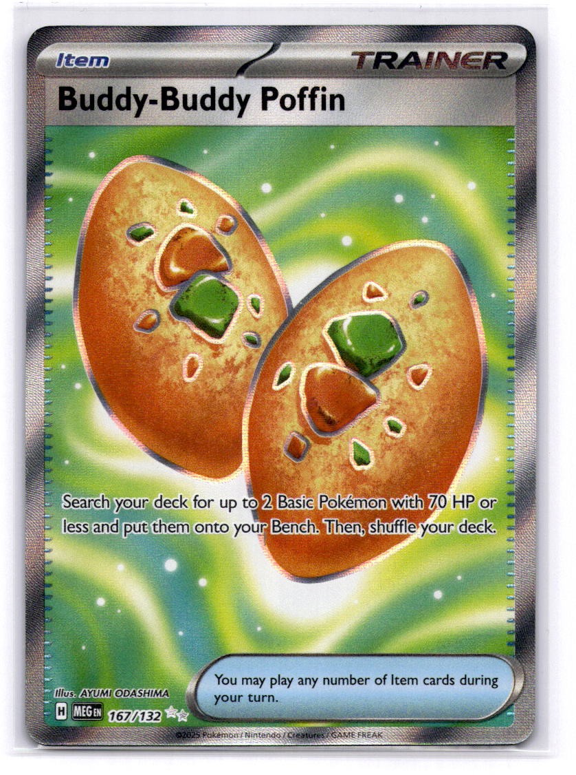 Buddy-Buddy Poffin Ultra Rare ME01: Mega Evolution 167/132 LP-NM