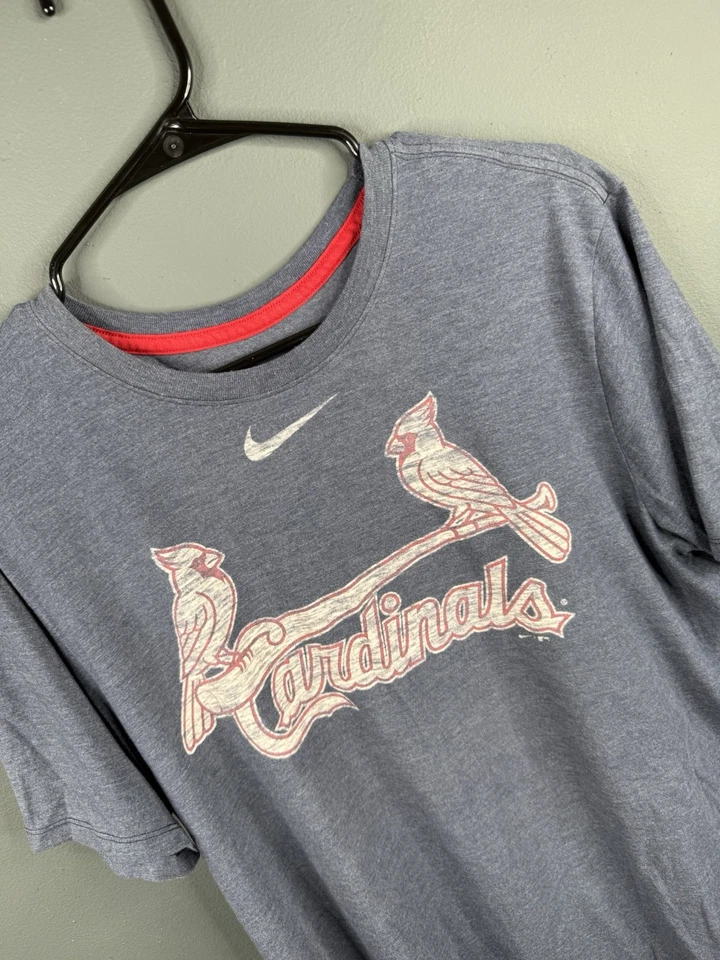 Camiseta Nike St. Louis Cardinals Dri Fit Hombres L Logo Azul SS Foto 3 de 4