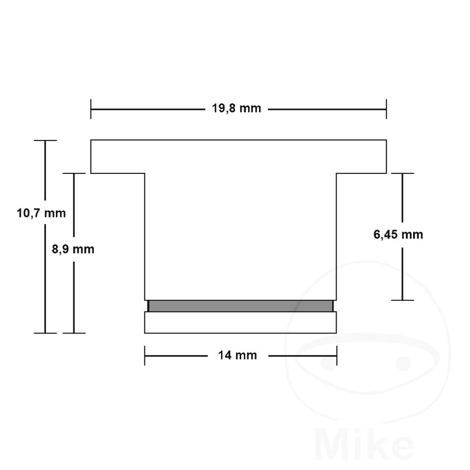 Juego flotador disco freno delantero JMP apto para BMW K1 1000 16V 1988-1993 Foto 2 de 4