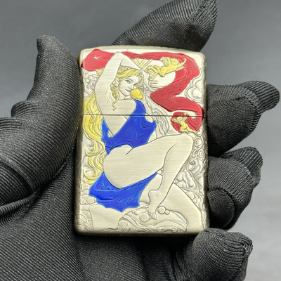 Aphrodite Love Goddes Zippo Armor Engraved 3D Relief Lighter