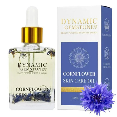 Dynamic Gemstone Cornflower Facial Oil 30 ml / 1 oz Ultra Hydrating Moisturizer