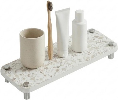 10 x 4 Inch Water Absorbing Stone Tray Sink Fast Drying Stone Sink Mat Kitchen