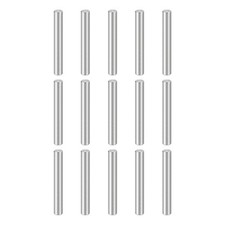 15 Pcs M4(4mm) x 30mm Dowel Pins Stainless Steel Shelf Support Peg Pin Rod