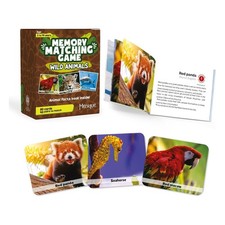 Menique Wild Animals Memory Matching Game   80 Cards 40 Pairs with Real Pho...