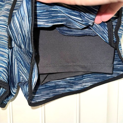 RiBoom space dye blue grey built in biker shorts women S - Picture 5 of 11