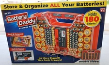180 Battery Daddy Storage System Caddy Organizer with Case and Tester