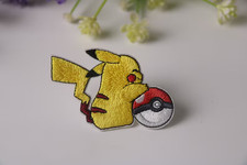 pikachu patch, pokemon patch, iron on patch, embroidered patch, funny patch,..