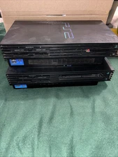 Lot of 2 Sony PlayStation 2 PS2 Black “Fat” Consoles SCPH-3001  For Parts Repair