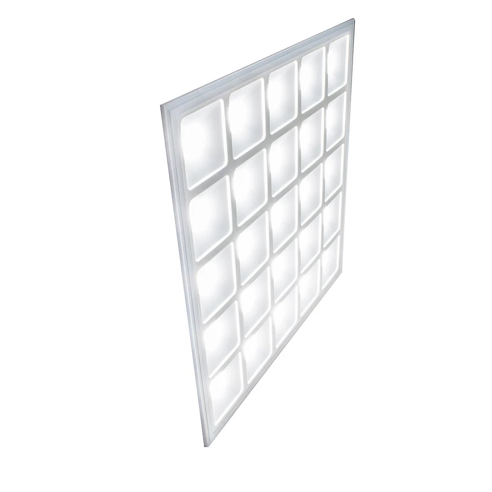 PANNELLO LED QUADRATO BIANCO ALVEOLI - UNIVERSO - 40W 4400LM 220-240V - LUCE BIA - Immagine 4 di 4