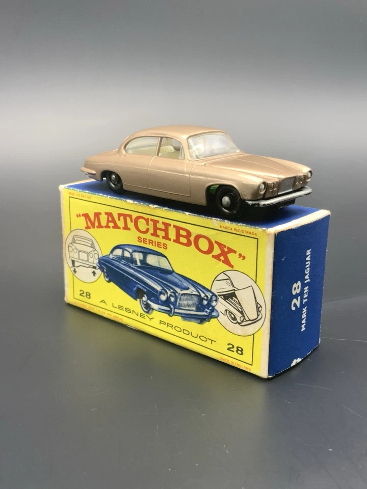 Matchbox Lesney Mark Ten Jaguar  Nr.28  Made England 60er @7746@ OVP - Bild 3 von 4
